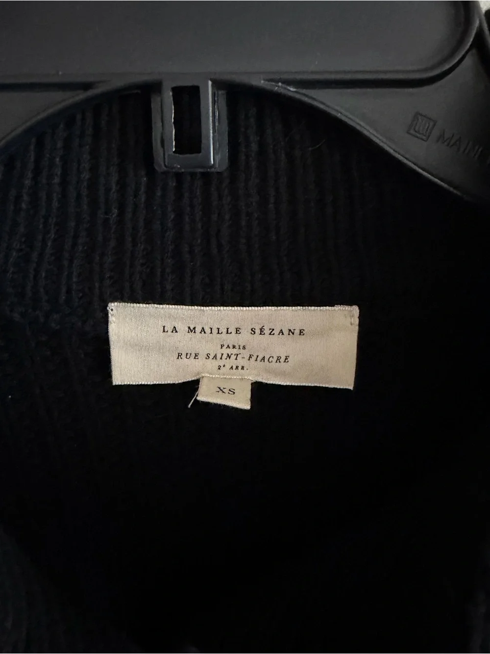 Sezane Lucas Jumper Black XS - Picture 8 of 11